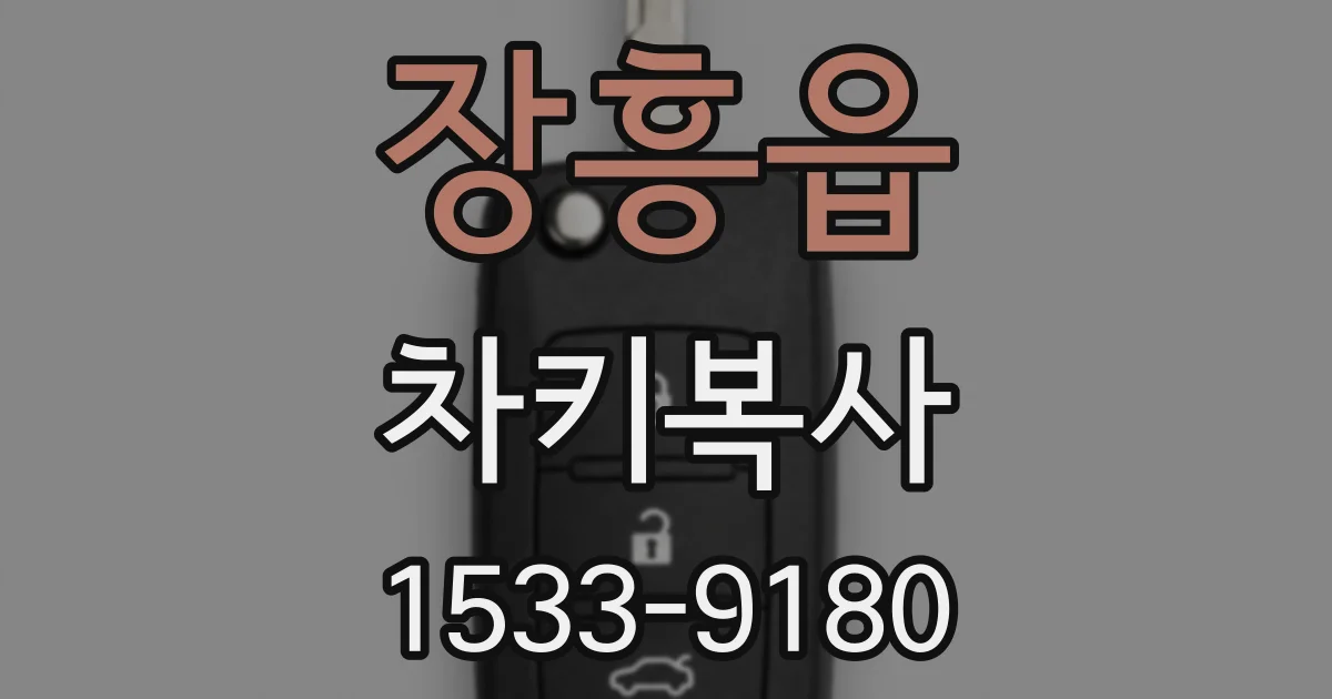 장흥읍 차키복사