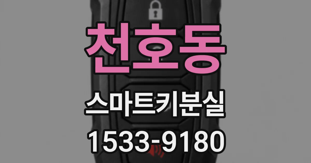천호동 스마트키분실