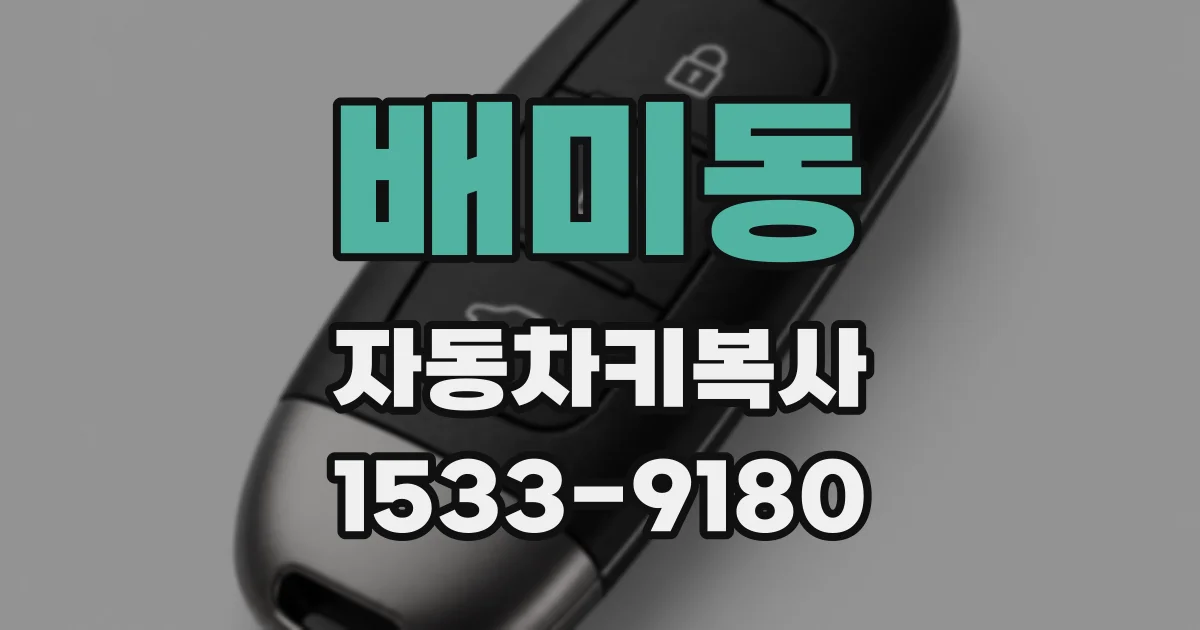 배미동 자동차키복사