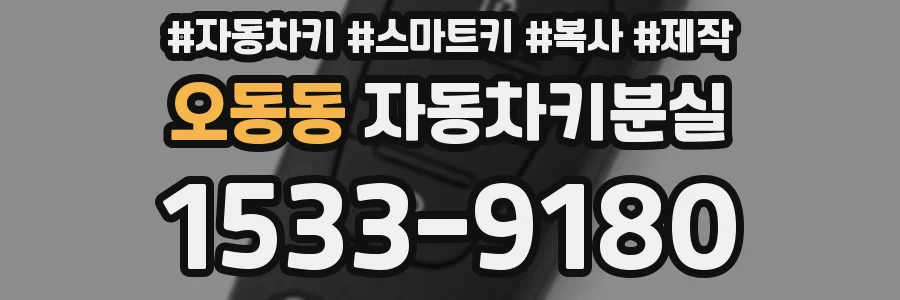 오동동 자동차키분실