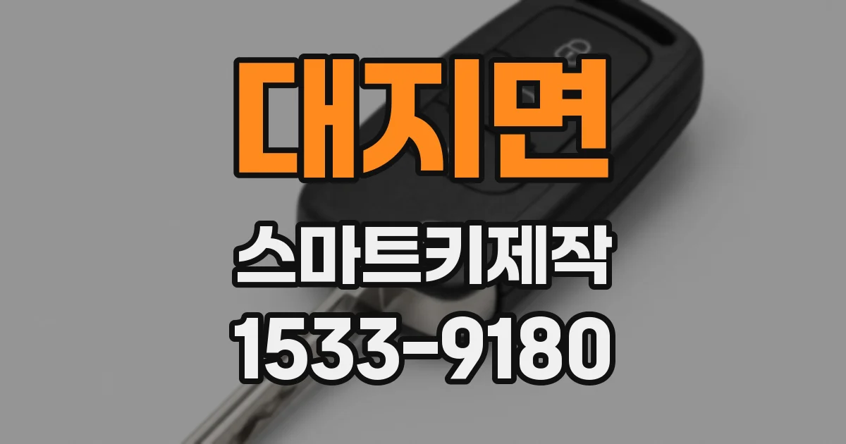 대지면 스마트키제작