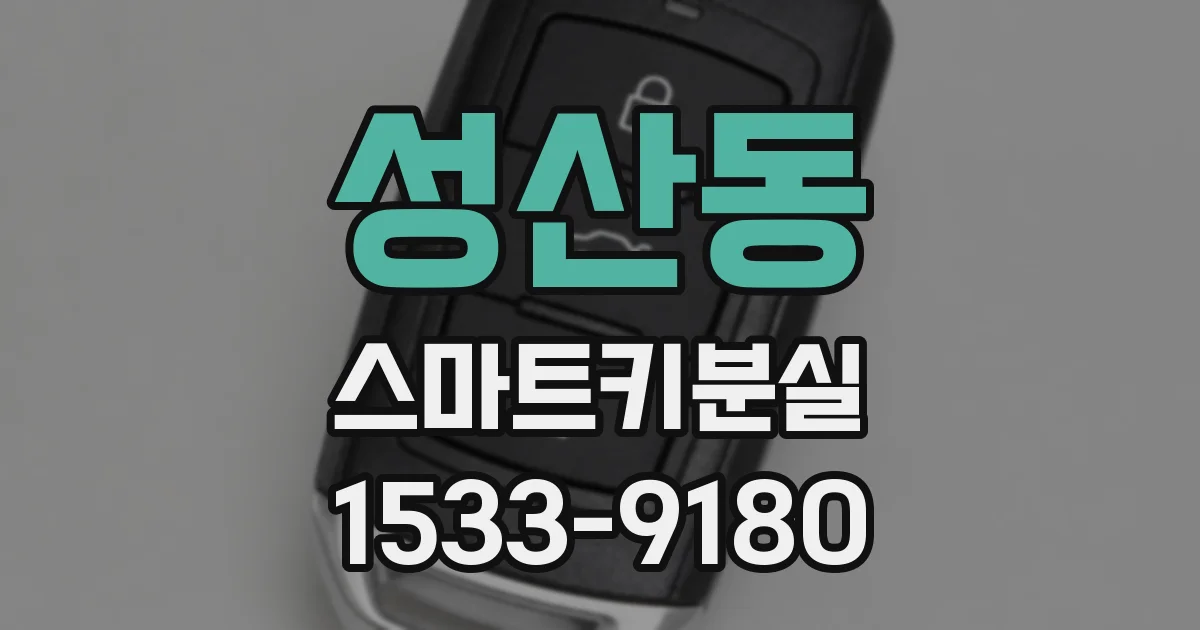 성산동 스마트키분실