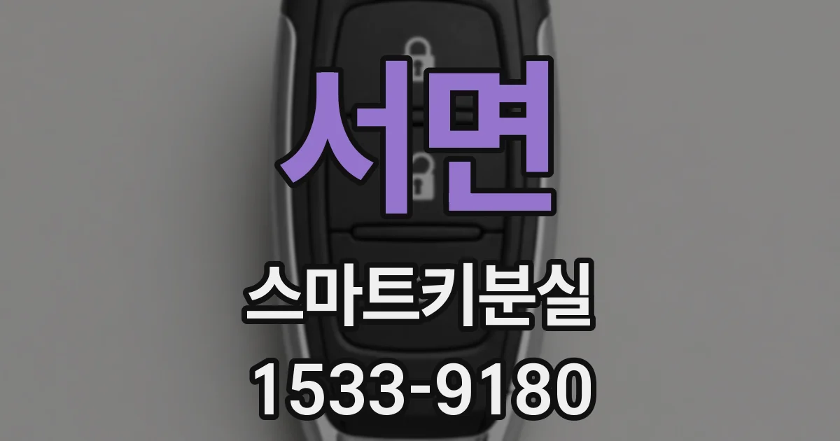 서면 스마트키분실