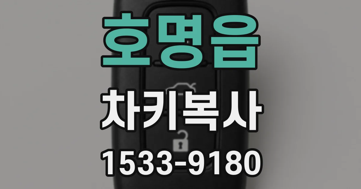 호명읍 차키복사