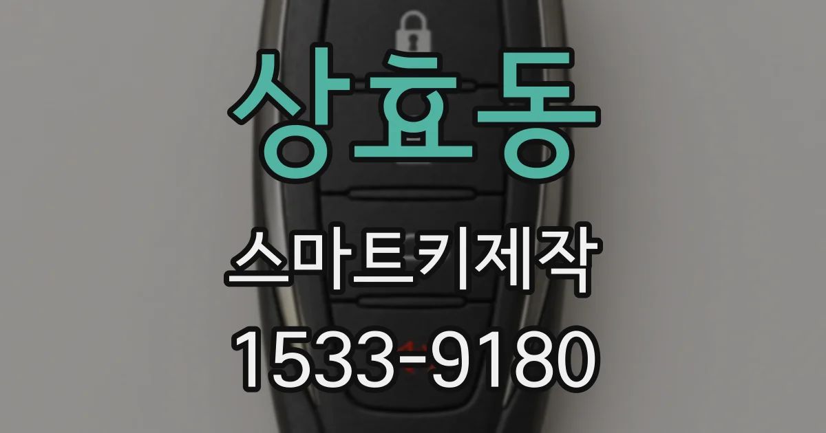 상효동 스마트키제작