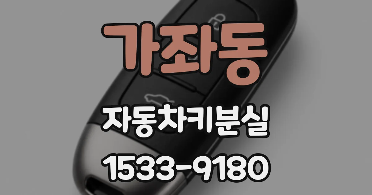 가좌동 자동차키분실