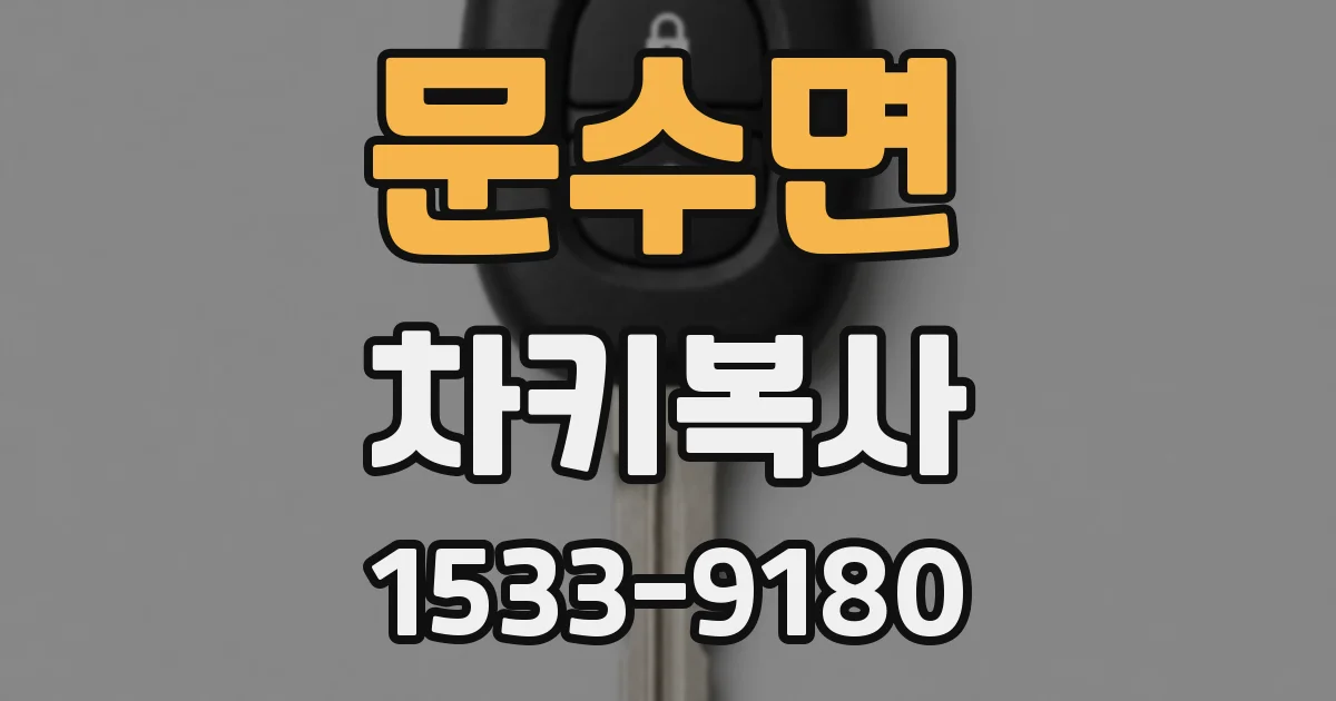 문수면 차키복사