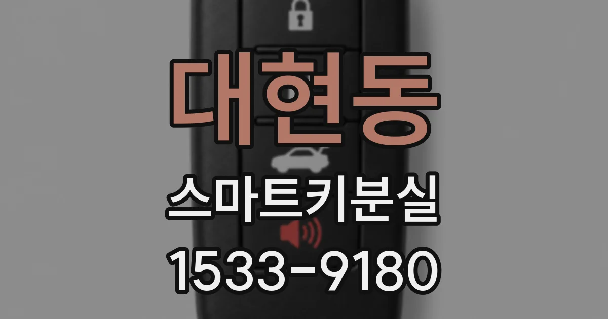 대현동 스마트키분실