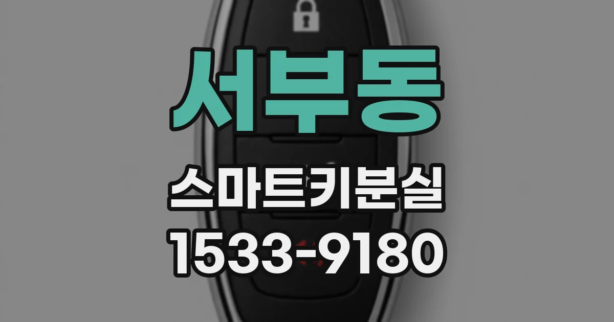 서부동 스마트키분실