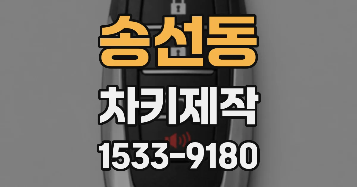 송선동 차키제작