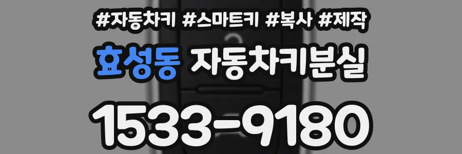 효성동 자동차키분실