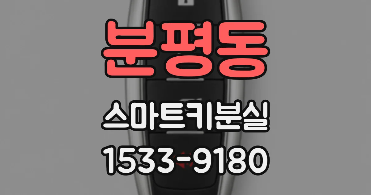 분평동 스마트키분실