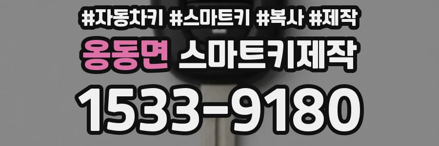 옹동면 스마트키제작