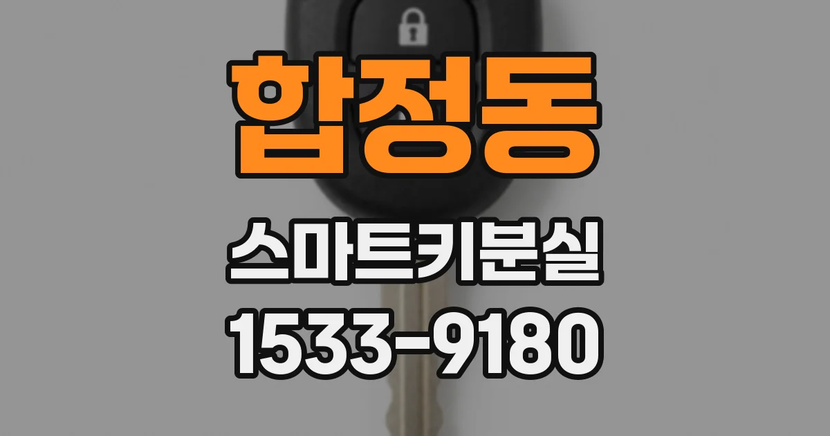 합정동 스마트키분실