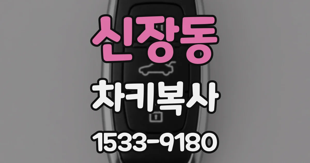 신장동 차키복사