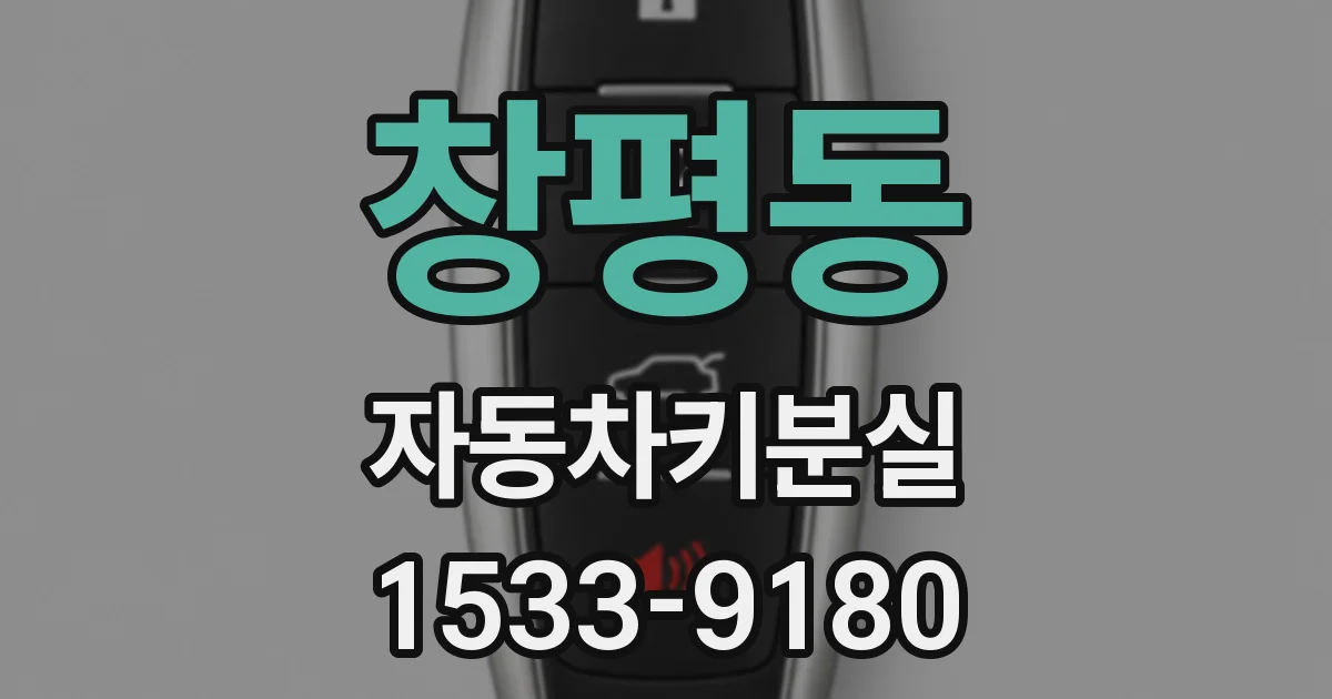 창평동 자동차키분실