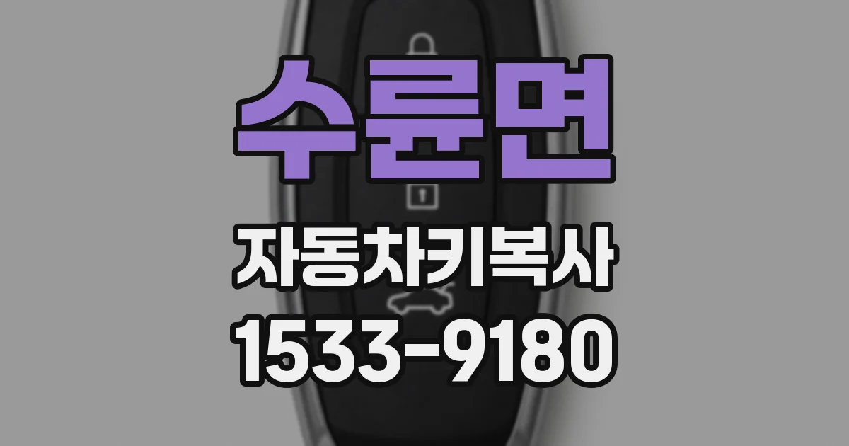 수륜면 자동차키복사