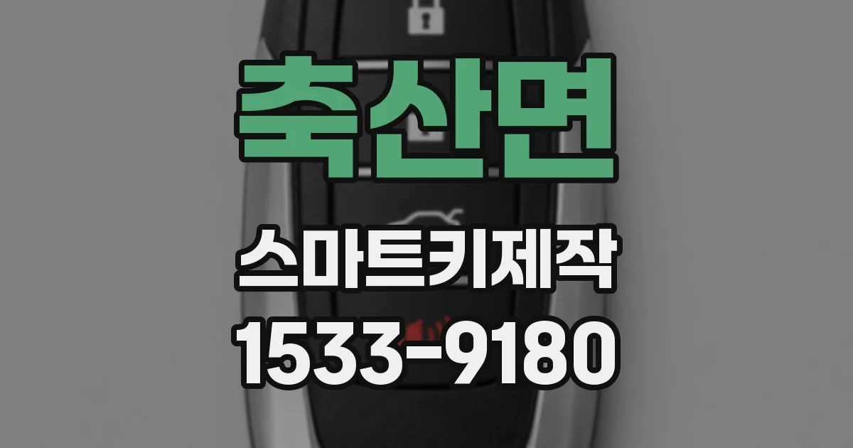 축산면 스마트키제작