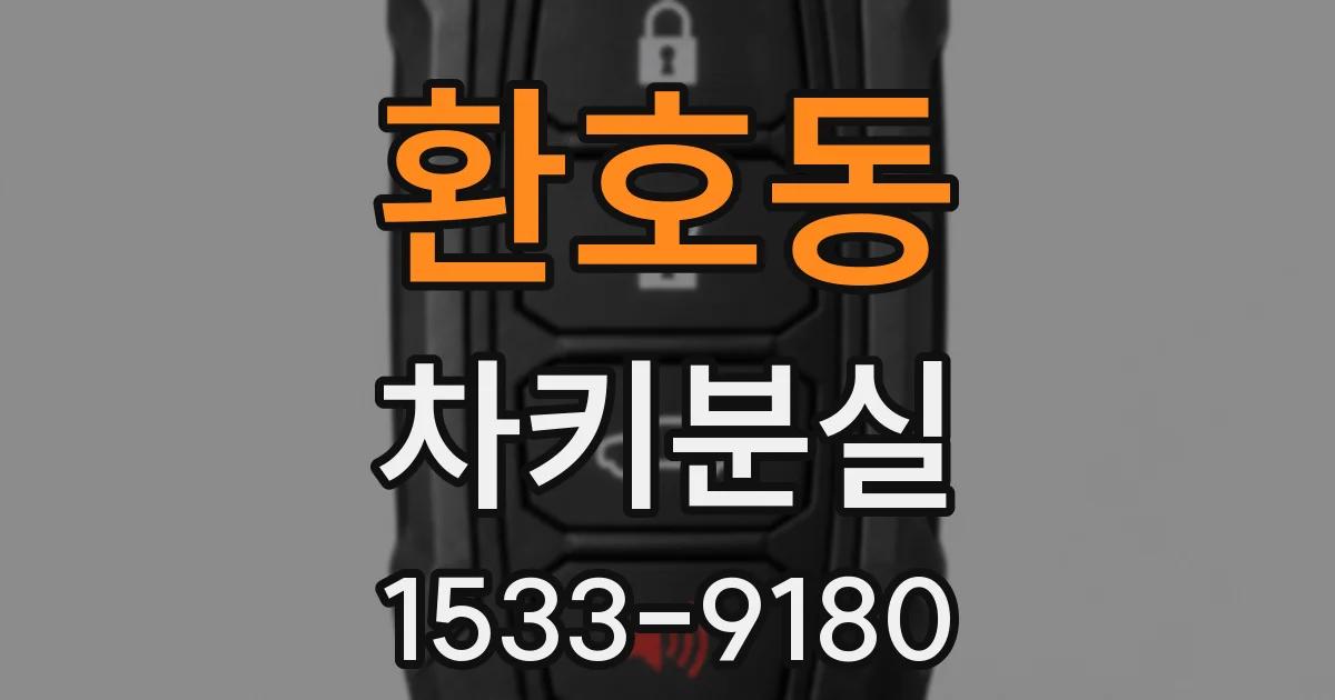환호동 차키분실