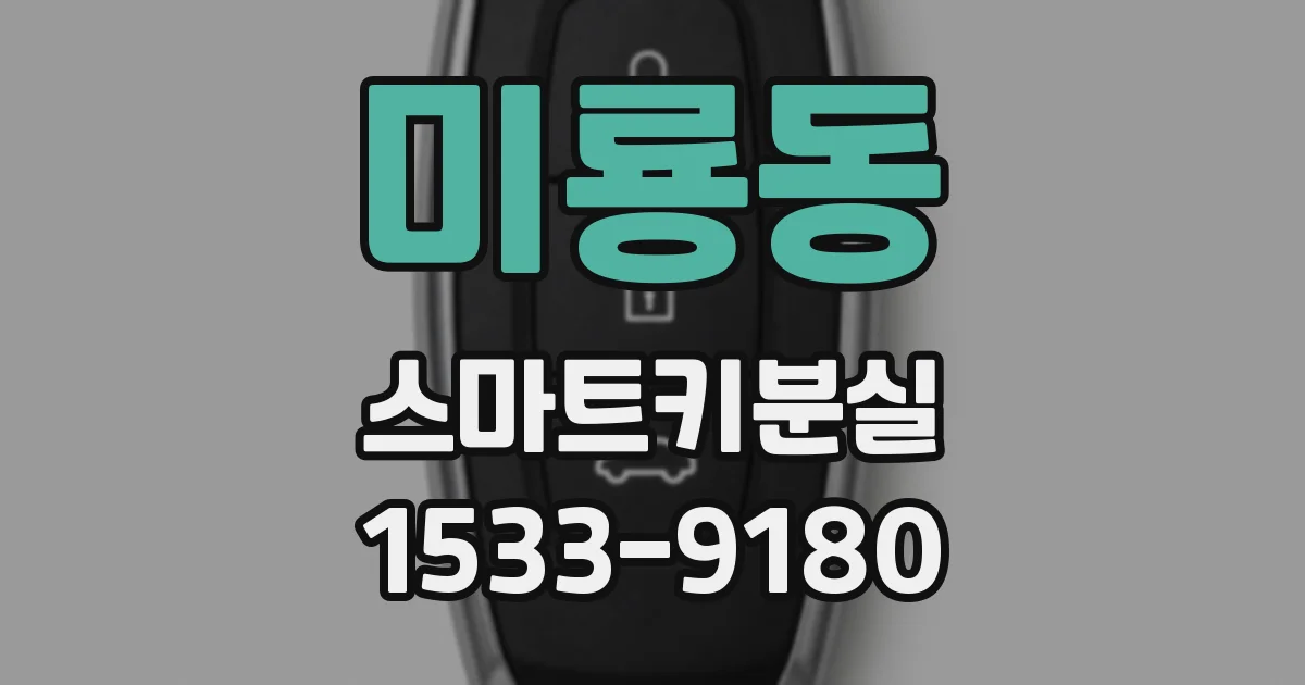 미룡동 스마트키분실