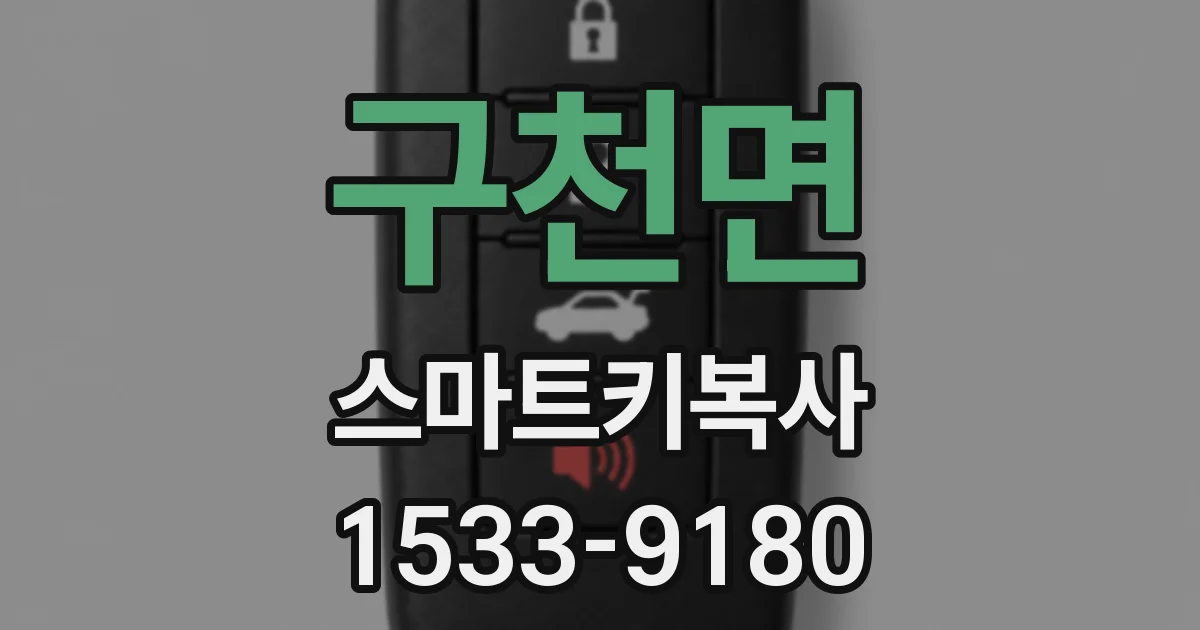 구천면 스마트키복사