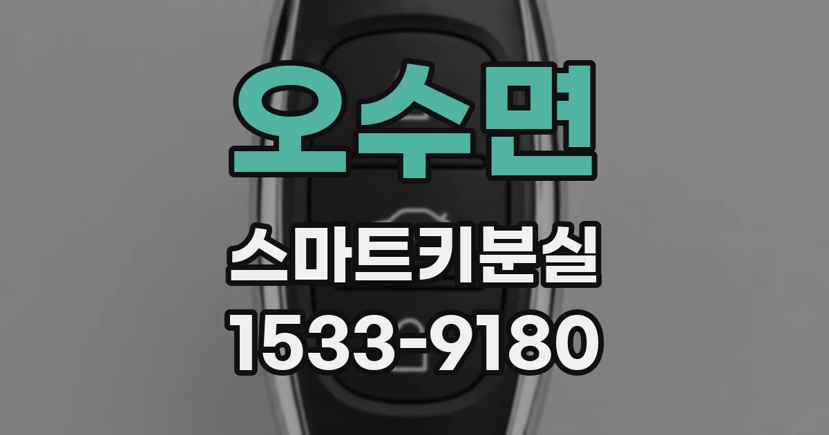 오수면 스마트키분실