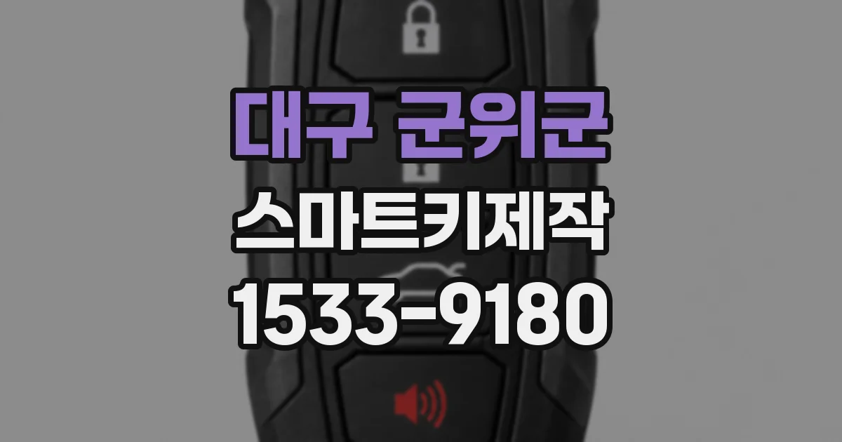 대구 군위군 스마트키제작