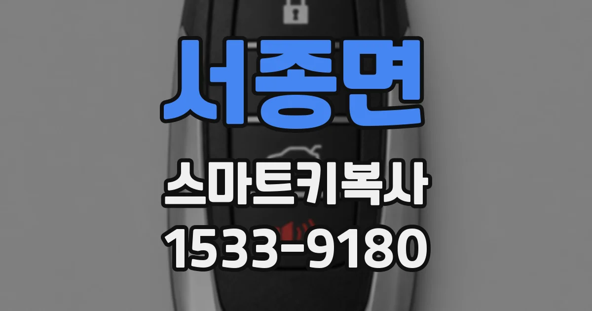 서종면 스마트키복사