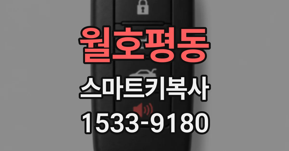 월호평동 스마트키복사