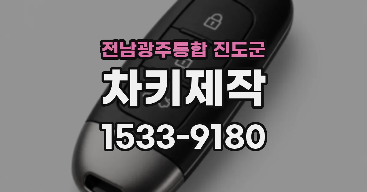 전남광주통합 진도군 차키제작