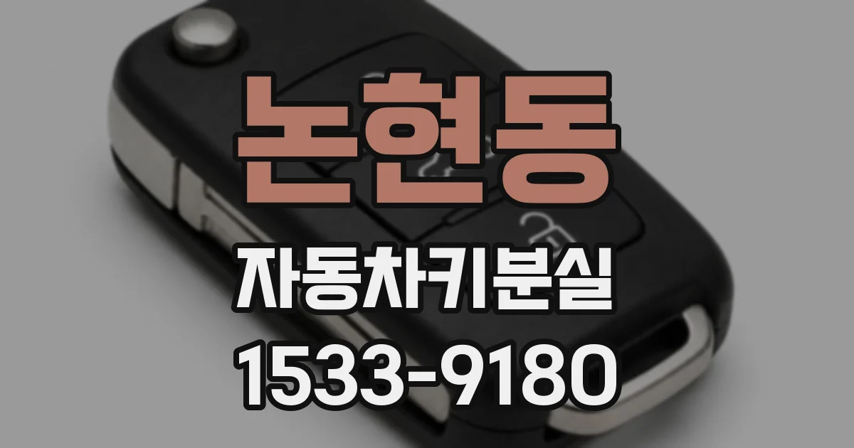 논현동 자동차키분실