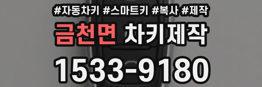 금천면 차키제작