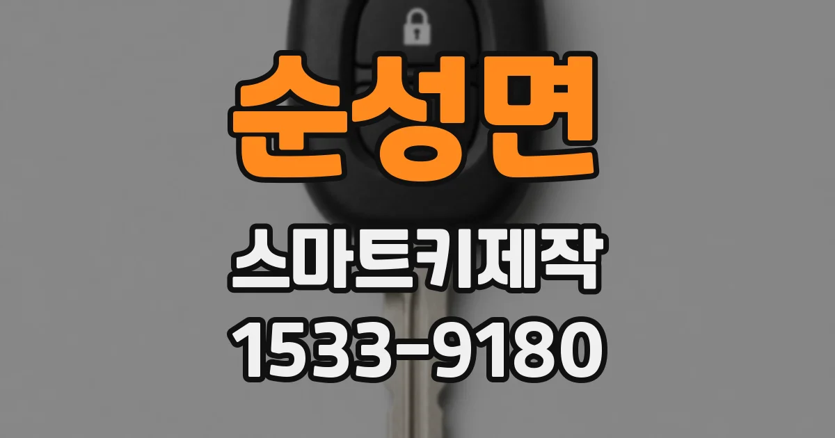 순성면 스마트키제작