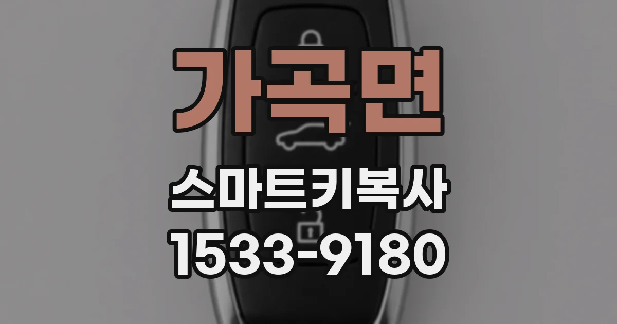 가곡면 스마트키복사