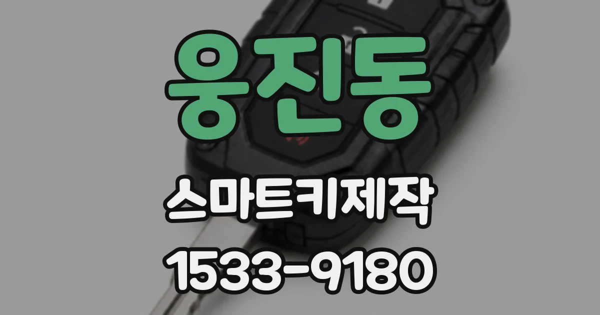 웅진동 스마트키제작