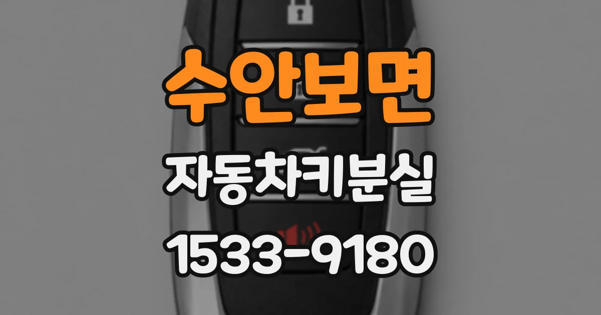 수안보면 자동차키분실