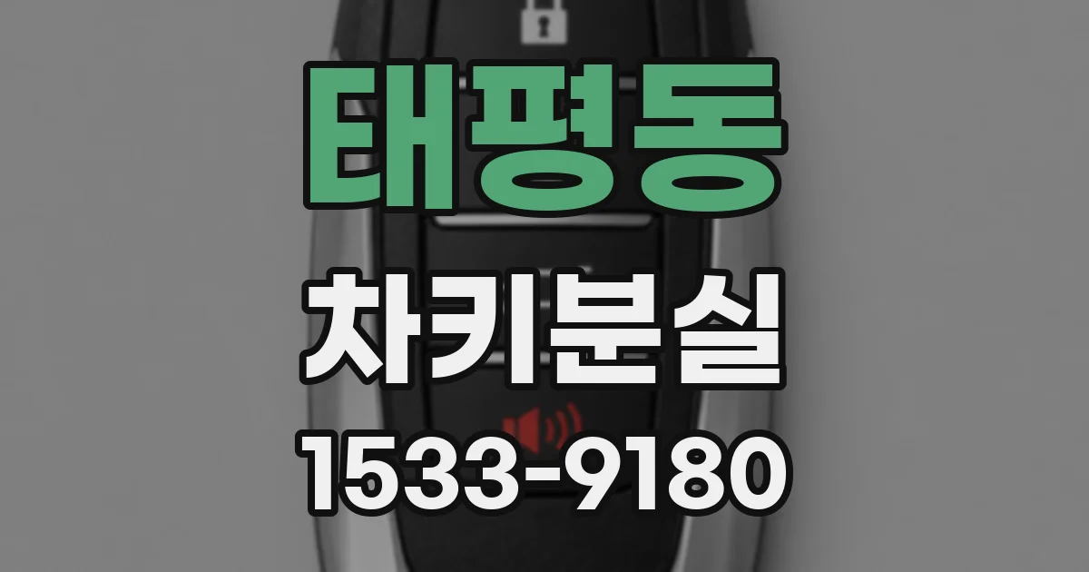태평동 차키분실