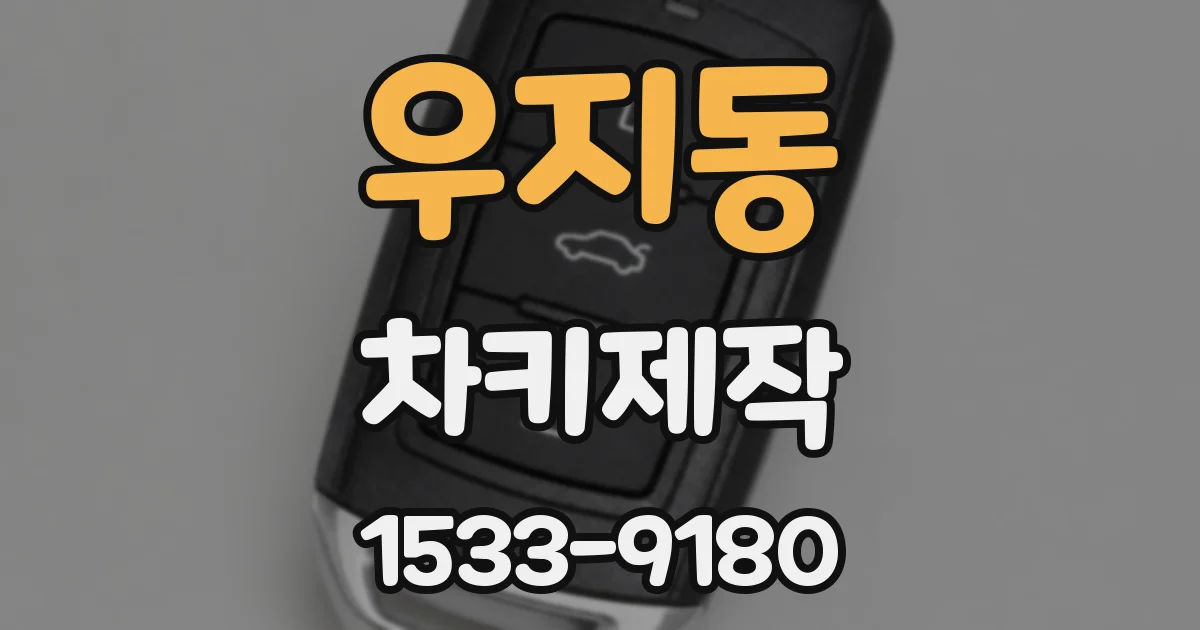 우지동 차키제작