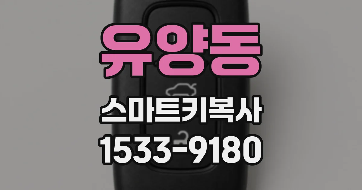 유양동 스마트키복사