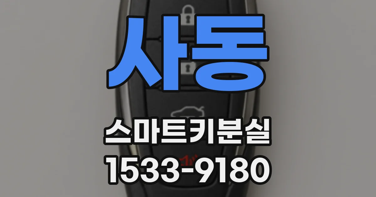 사동 스마트키분실