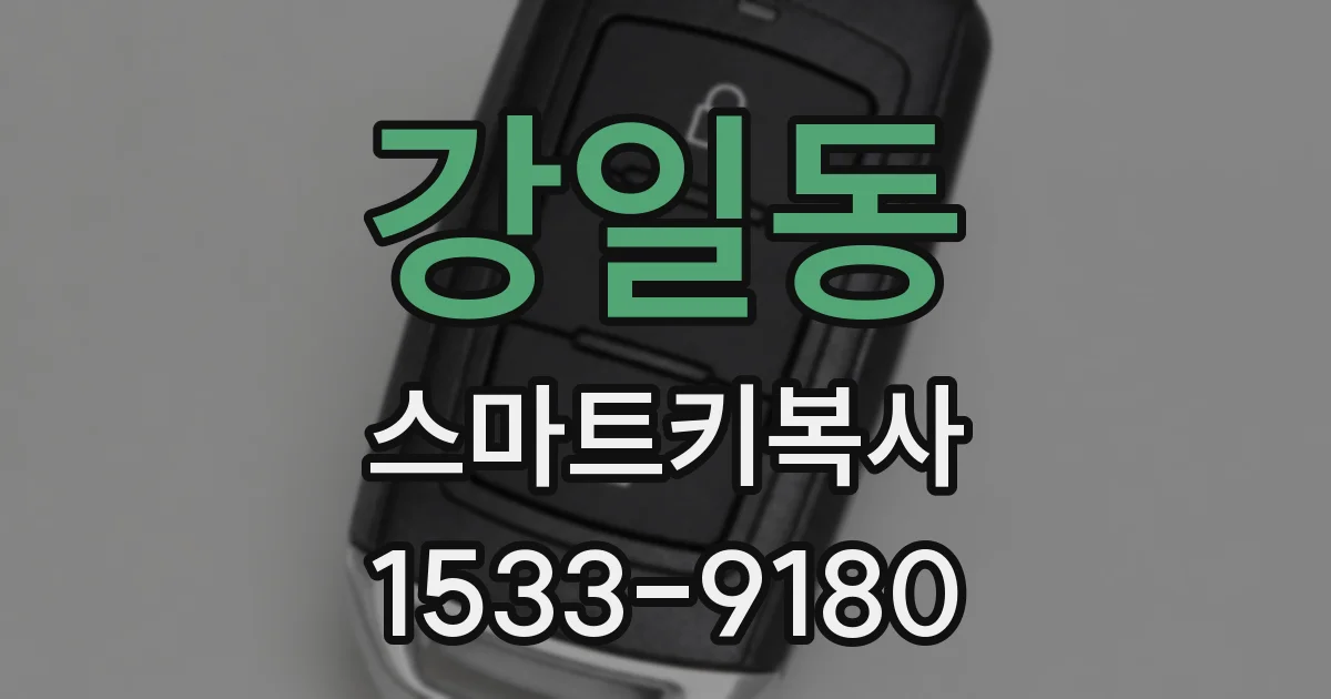 강일동 스마트키복사