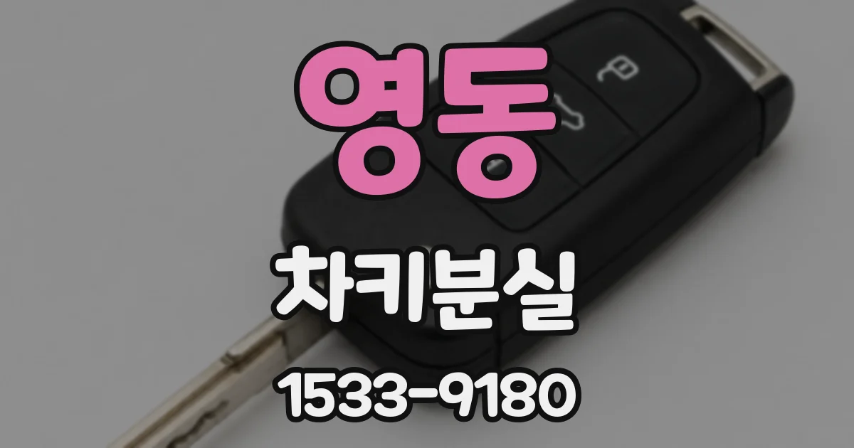 영동 차키분실