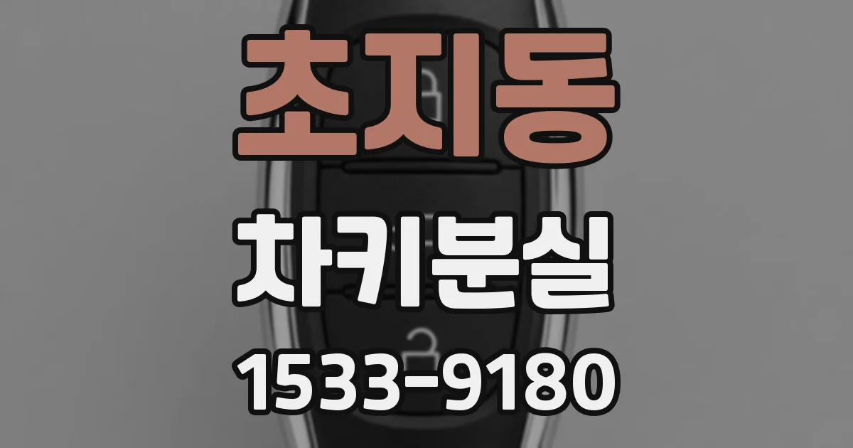 초지동 차키분실