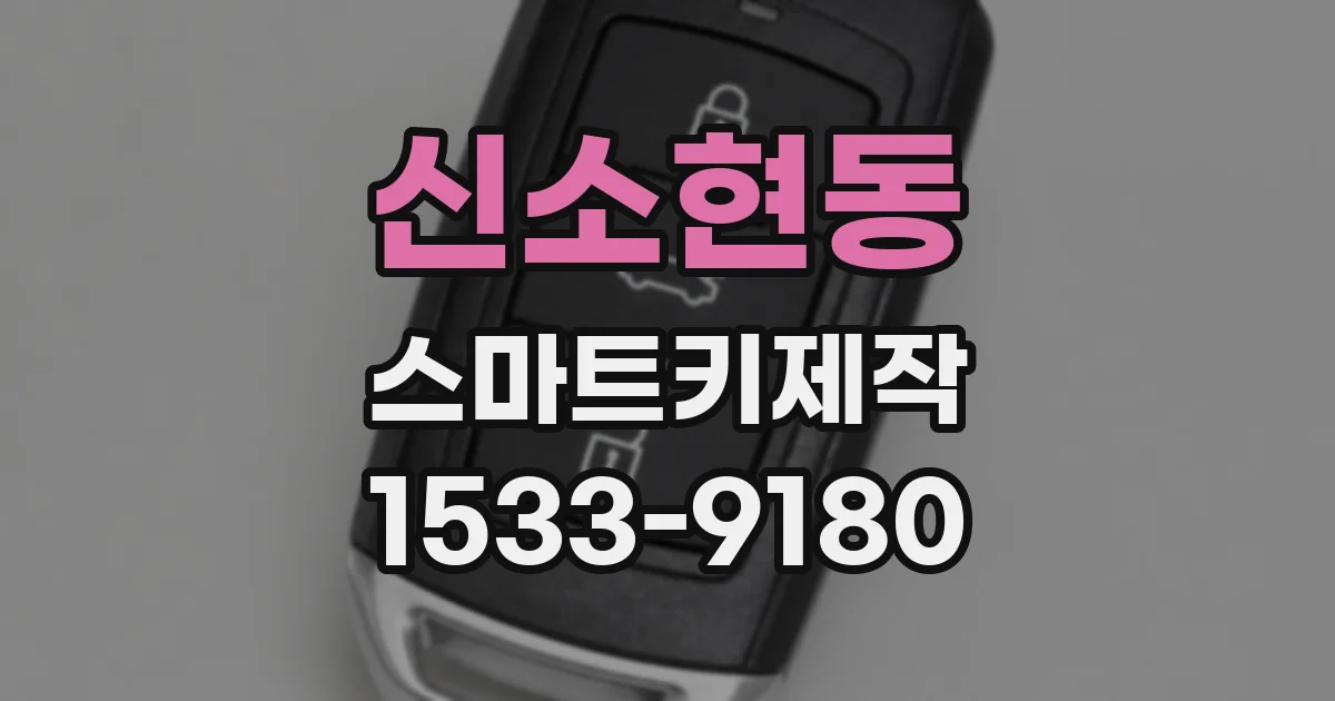 신소현동 스마트키제작