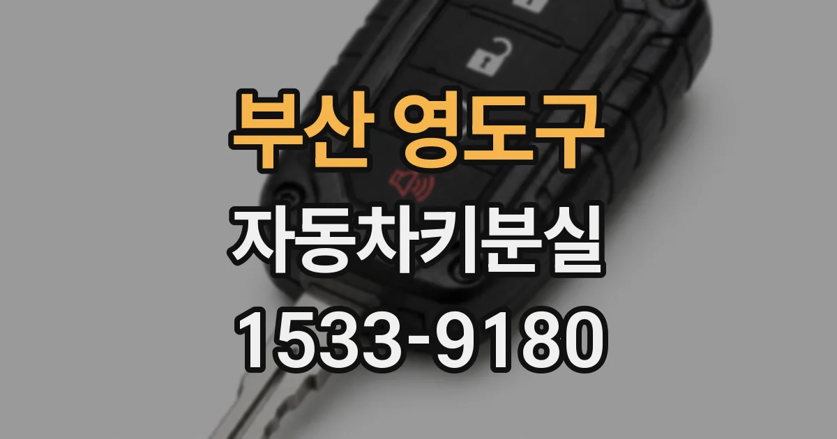 부산 영도구 자동차키분실
