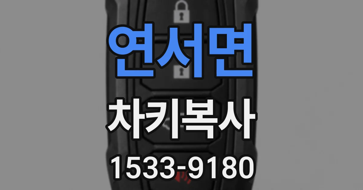 연서면 차키복사