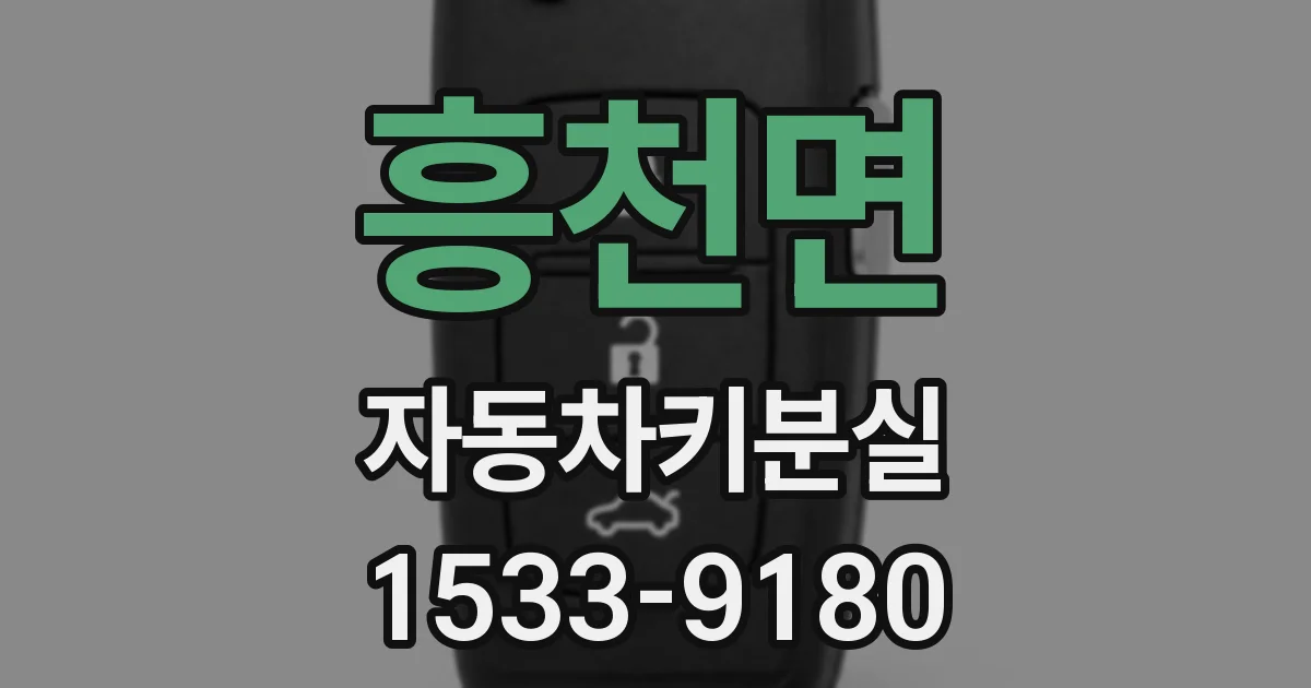 흥천면 자동차키분실