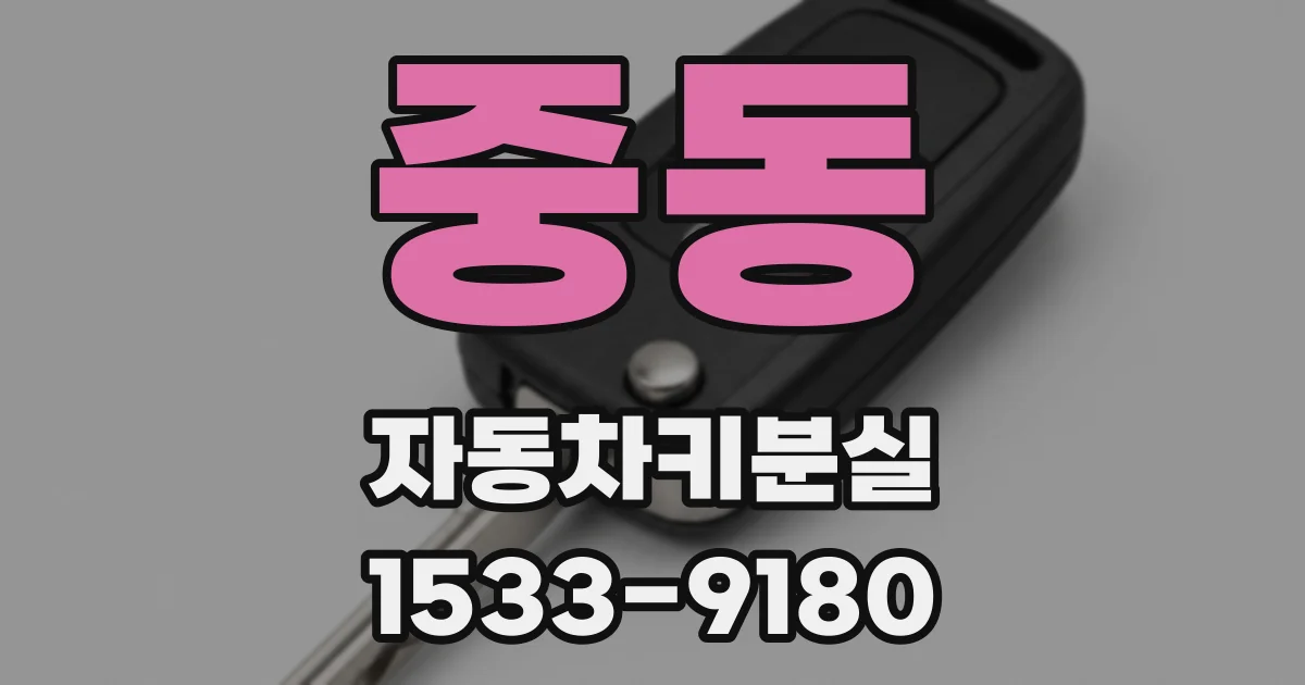 중동 자동차키분실