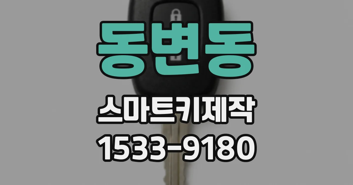 동변동 스마트키제작