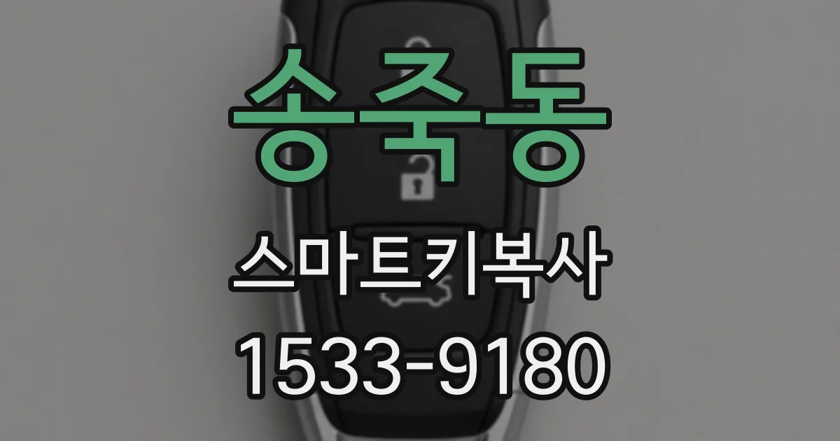 송죽동 스마트키복사